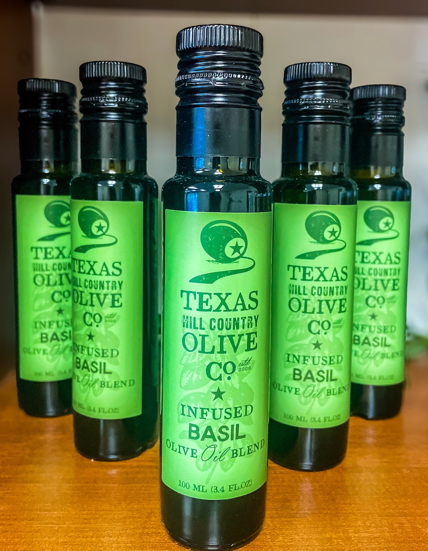 Texas Hill Country Olive Co. Basil Infused  Olive Oil